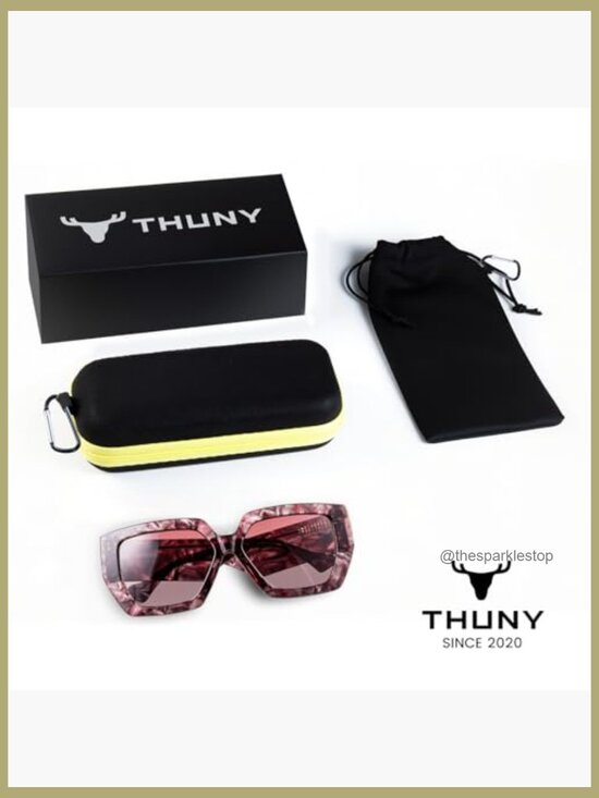 Oversized Polarized Square Sunglasses UV400 Cat Eye